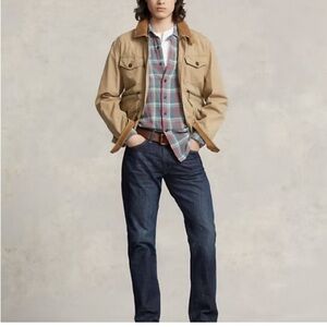 Polo Ralph Lauren Hampton Relaxed Straight Jeans Men’s 44x34‎ Dark Wash Denim